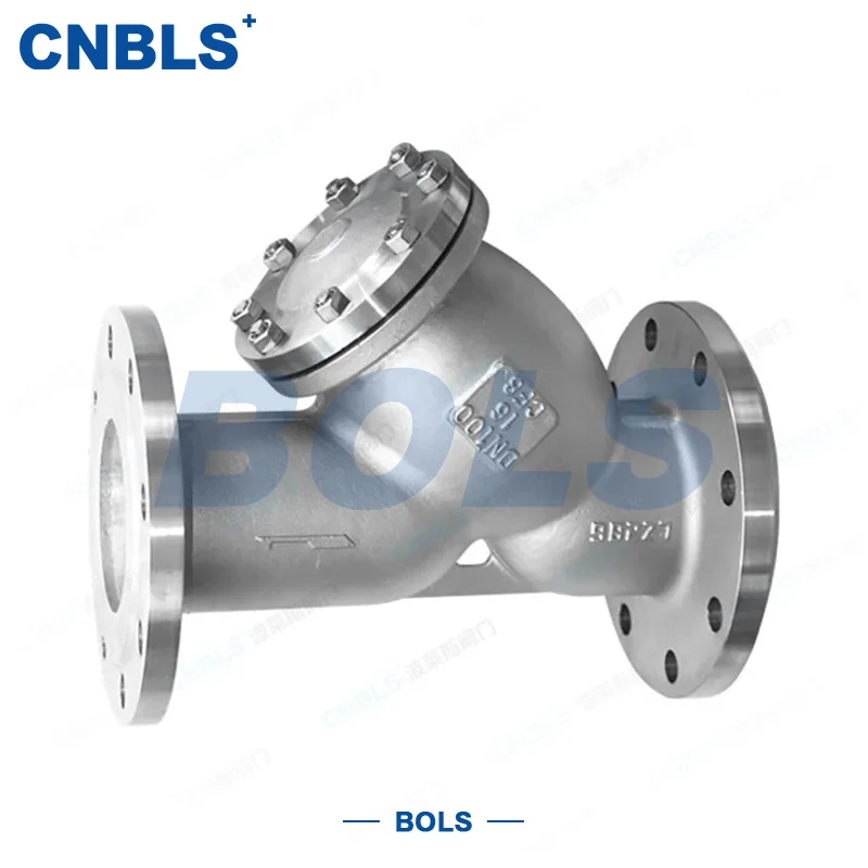 Rozsdamentes acél karimás Y-típusú szűrő